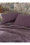 Cotton Box Velvet Çift Kişilik Nevresim Takımı Flossy Mürdüm