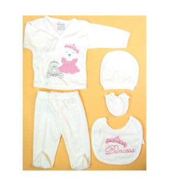 MİSİMOSİ BABY %100 PAMUKLU 5Lİ ZIBIN SET HASTANE ÇIKIŞI