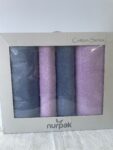 NURPAK %100 PAMUKLU HAMAM TAKIMI MAVİ-LİLA