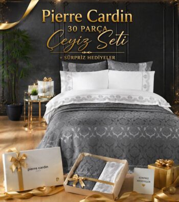 PİERRE CARDİN 30 PARÇA ÇEYİZ SETİ+SÜRPRİZ HEDİYELER